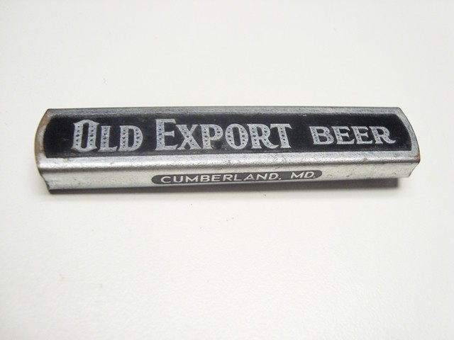 Circa 1940s Old Export Beer Pocket Slide Opener, Black & Silver, Cumberland, MD