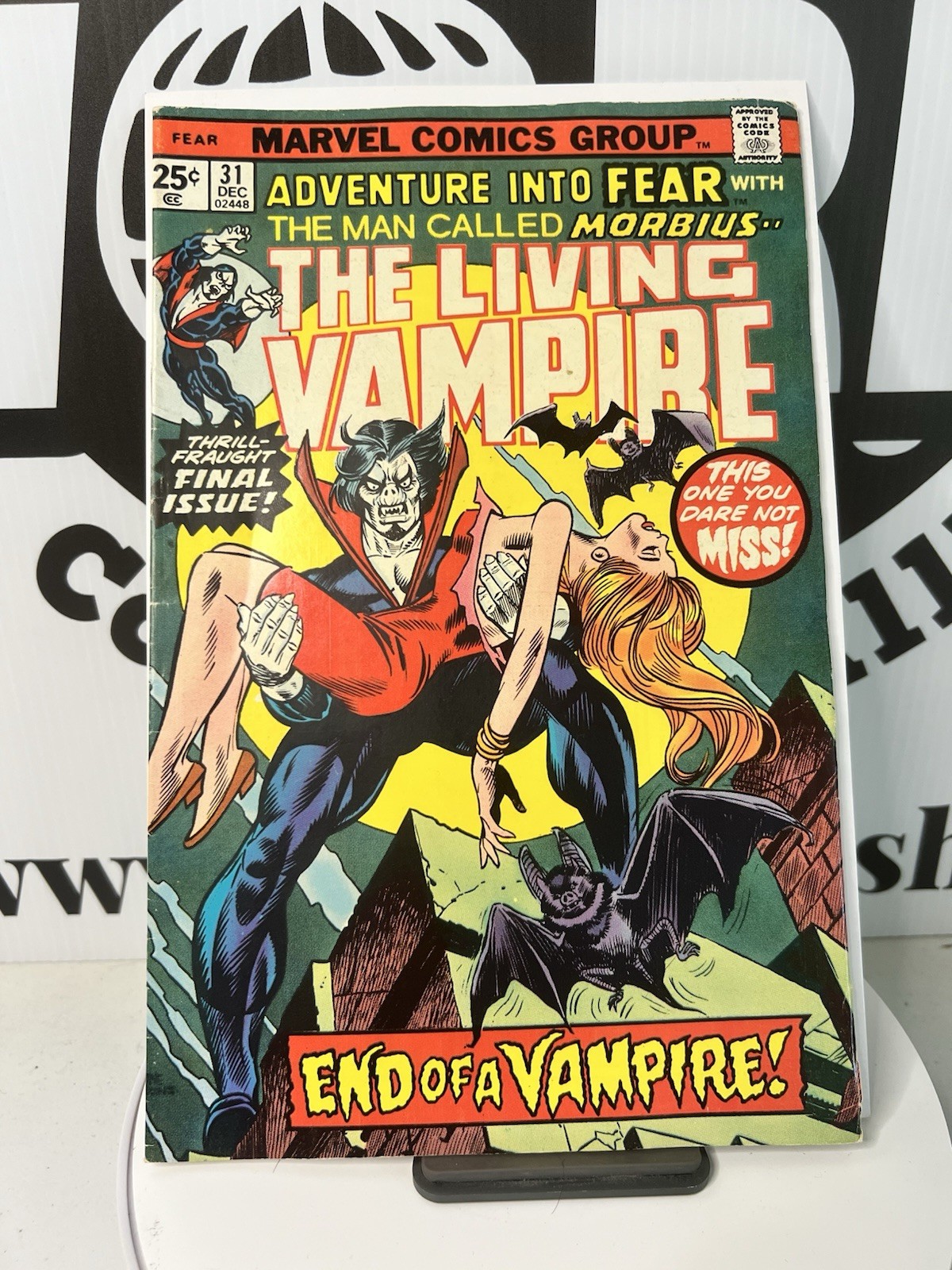 Adventure Into Fear Morbius Marvel Comic Book Spiderman Villain Good Condition