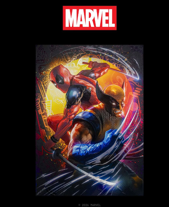 Limited Edition Deadpool and Wolverine Displate Metal Poster- New # to 1000