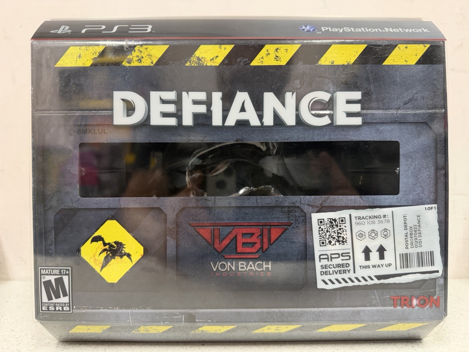 PS3 Defiance Collectors Edition Statue And Box Only