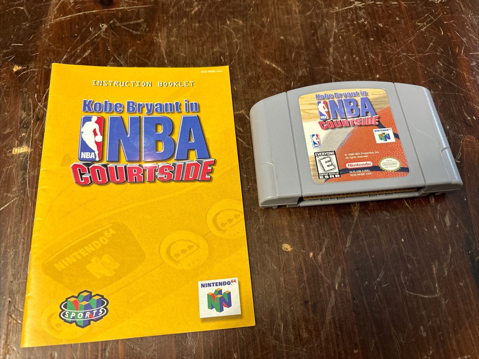 KOBE BRYANT IN NBA COURTSIDE - Nintendo 64, Game & Manual EUC Tested