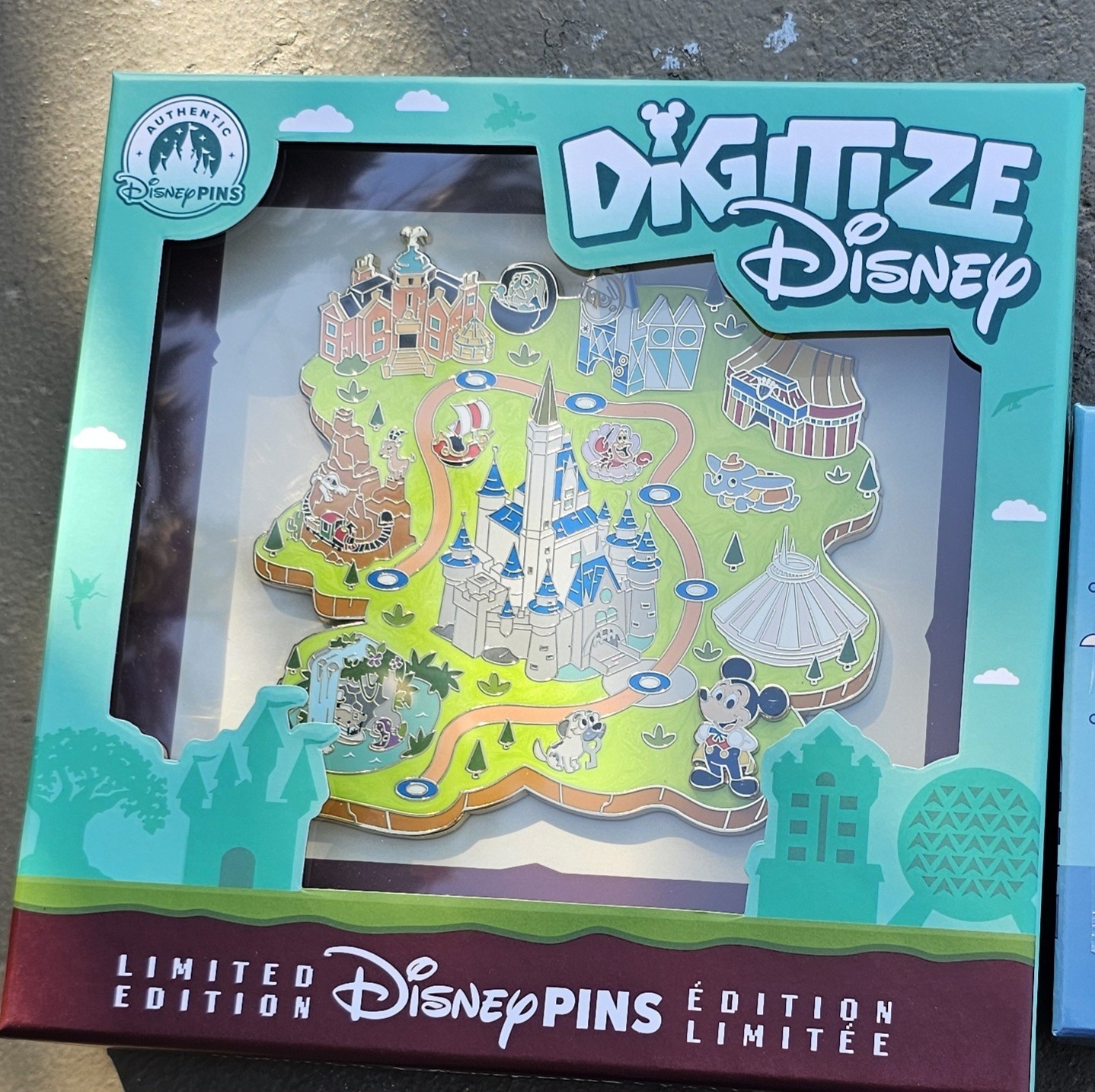Disney Digitize Walt Disney World Magic Kingdom Map Jumbo Pin 2026 LE 2500 WDW