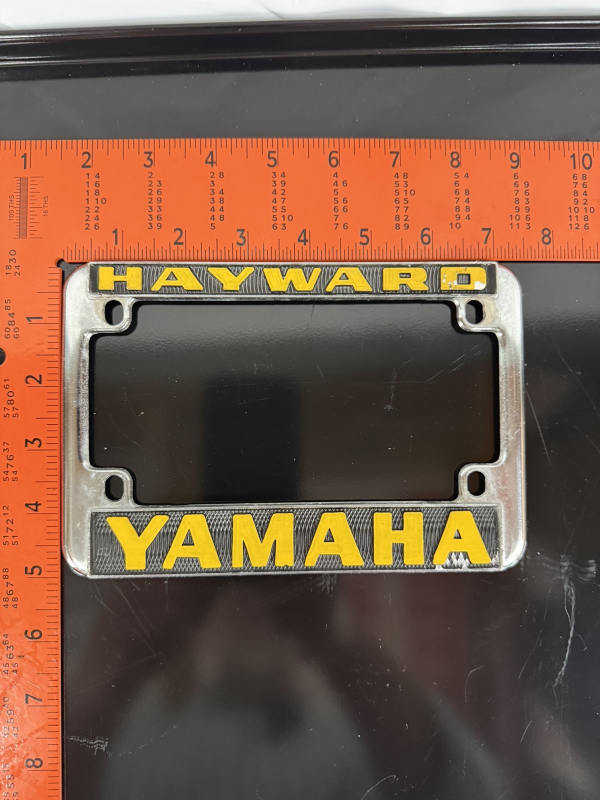 Vintage Hayward Yamaha  California Metal Motorcycle License Frame Rare