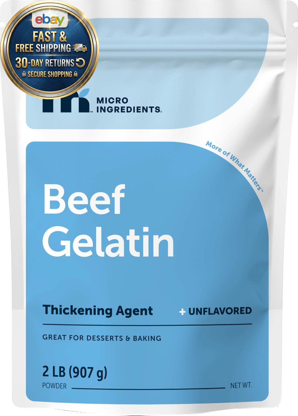 Beef Gelatin Powder, 2lb (32oz) | Premium Source from 32 Ounce (Pack of 1)