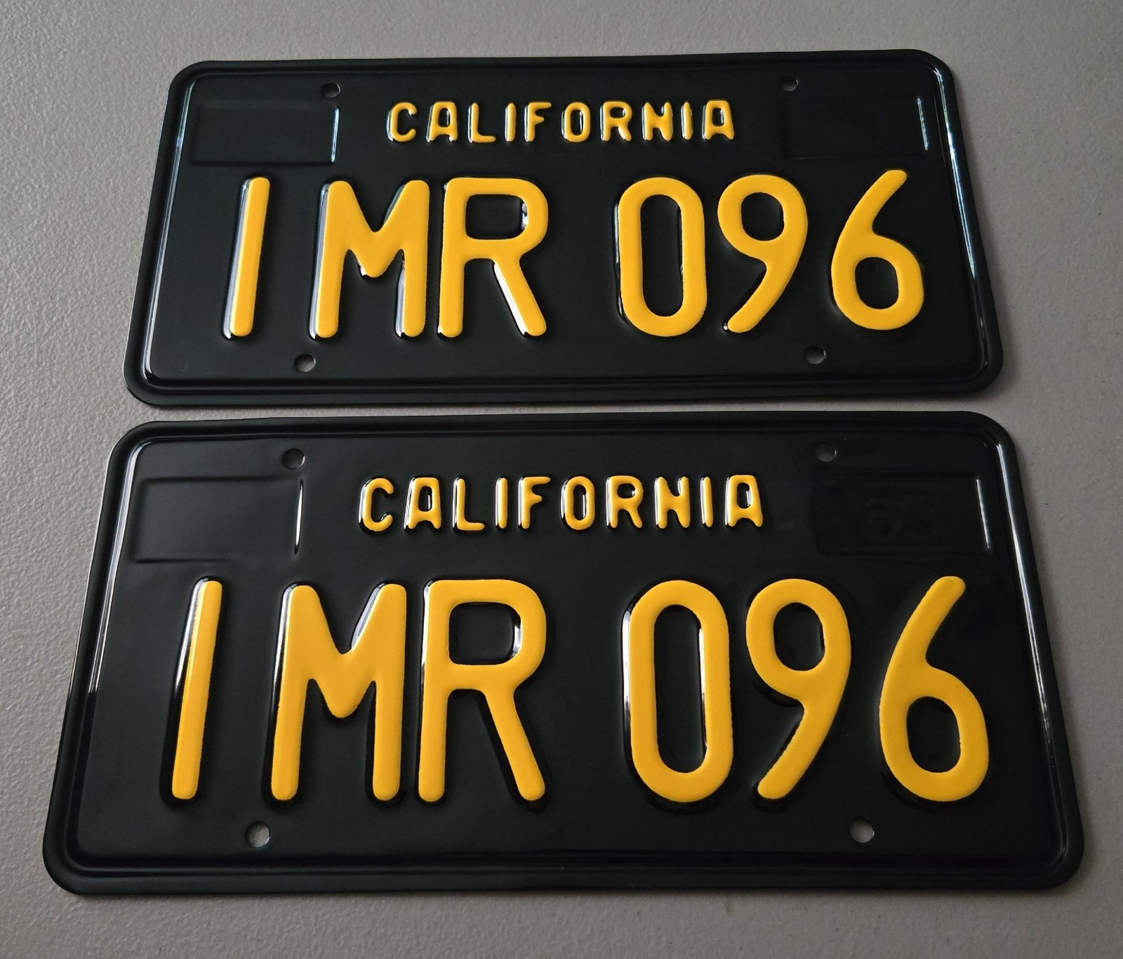 1963 Vintage ORIGINAL California License Plates 1964 1965 1967 1968 1969 1966