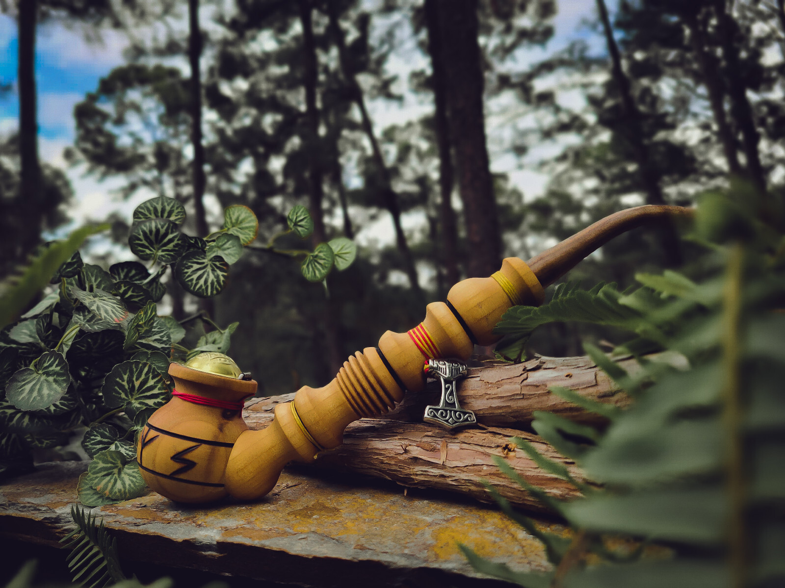 Son of Odin Thor Tobacco Pipe / Churchwarden Pipe / Wooden Pipe for Smoking