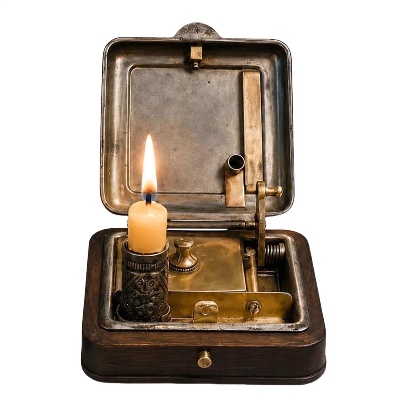 Mechanical candle box Pocket Candle Stick Holder 8cm/3.14in