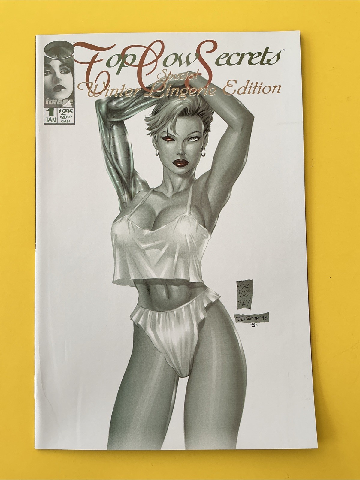 Top Cow Secrets Special Winter Lingerie #1 (1996) Silvestri B&W Sketch Mature