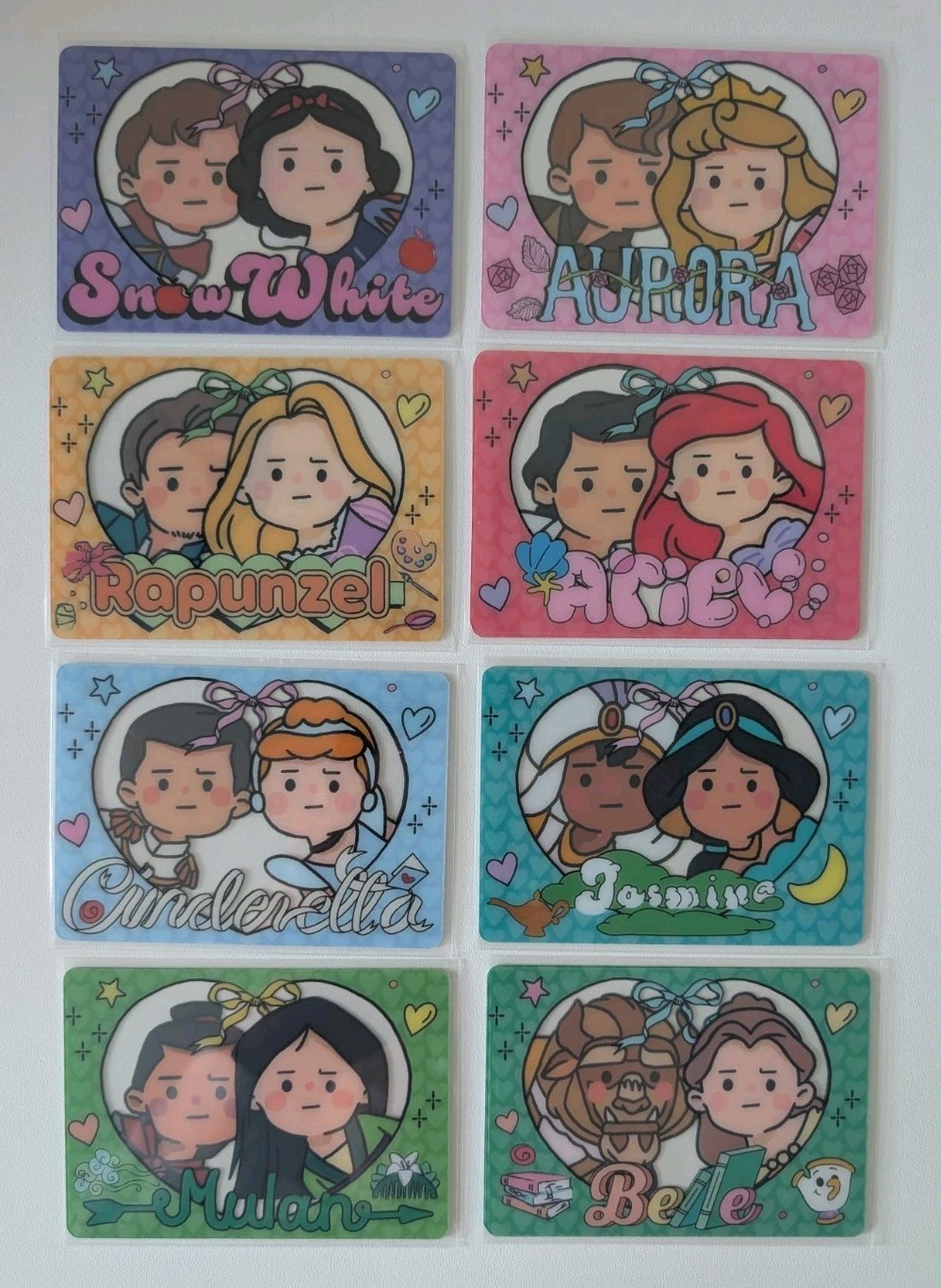 2026 Shining Soul Disney Princess Acetate 8 Couples Complete Set 1-16