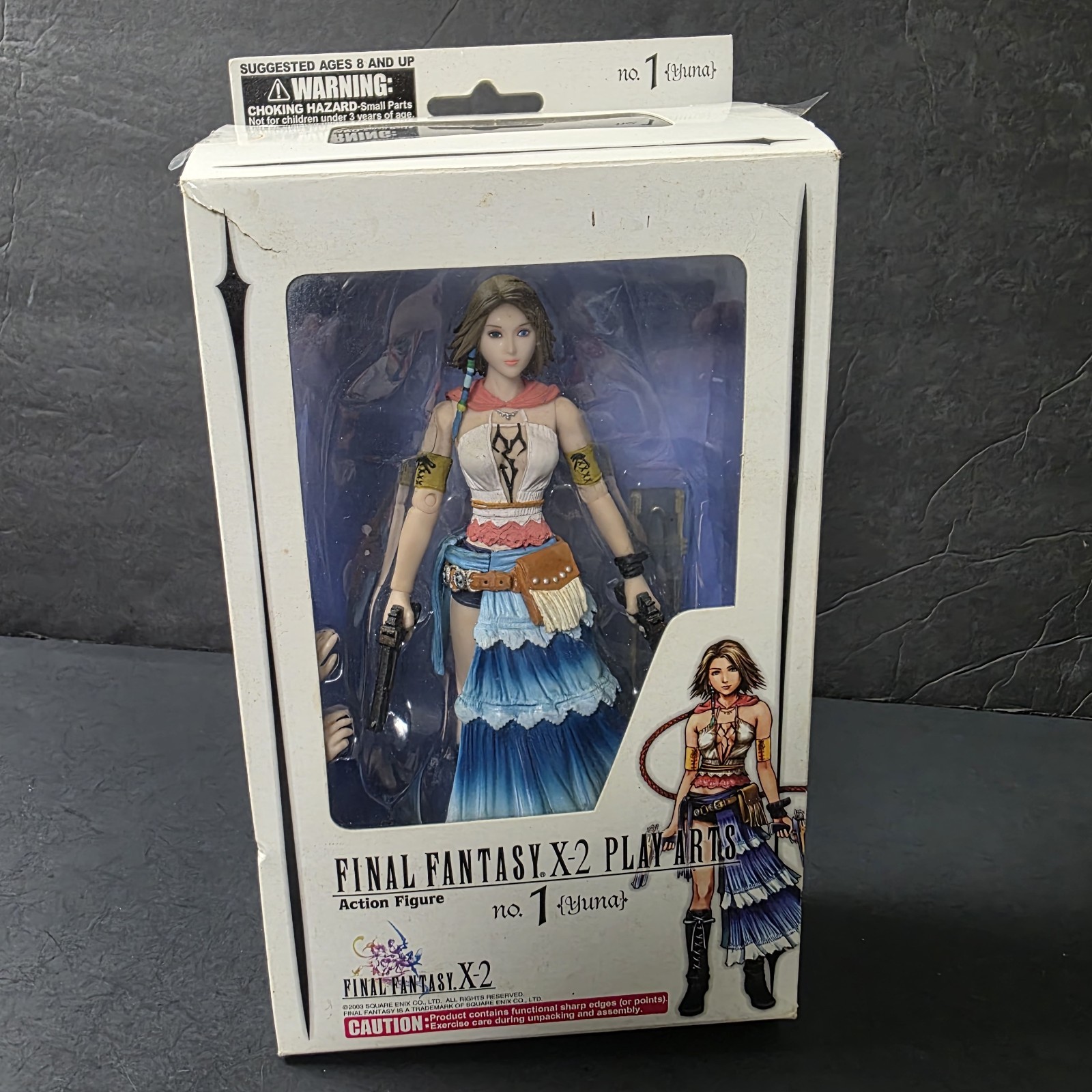 Vintage 2003 Final Fantasy X-2 Play Art No 1 Yuna Action Figure Square Enix
