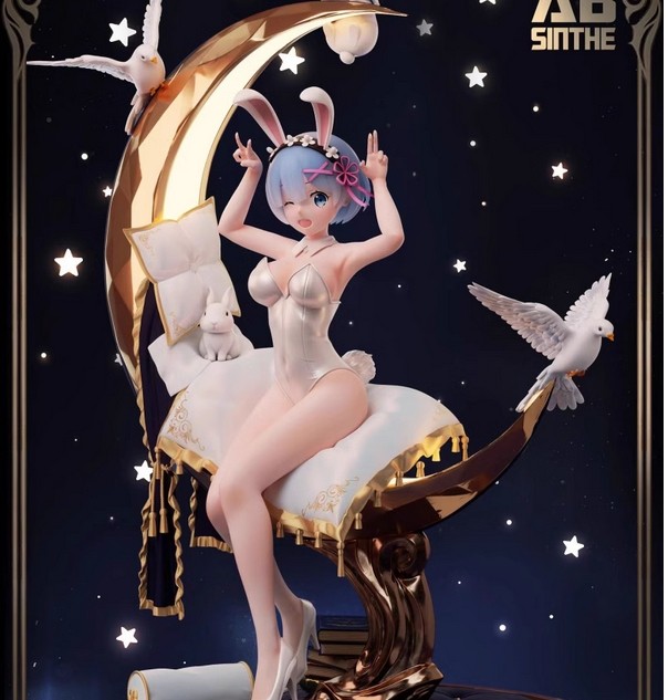 ABsinthe Studio Re:Starting Life From Zero Rem Resin Statue in stock 1/6 2Heads