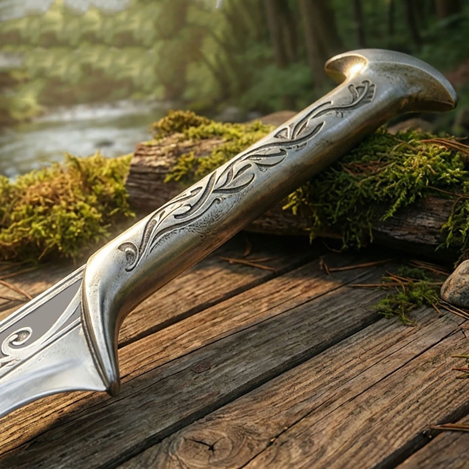 King Elf Handmade Thranduil Sword, Stainless Steel Replica, Elven Longsword