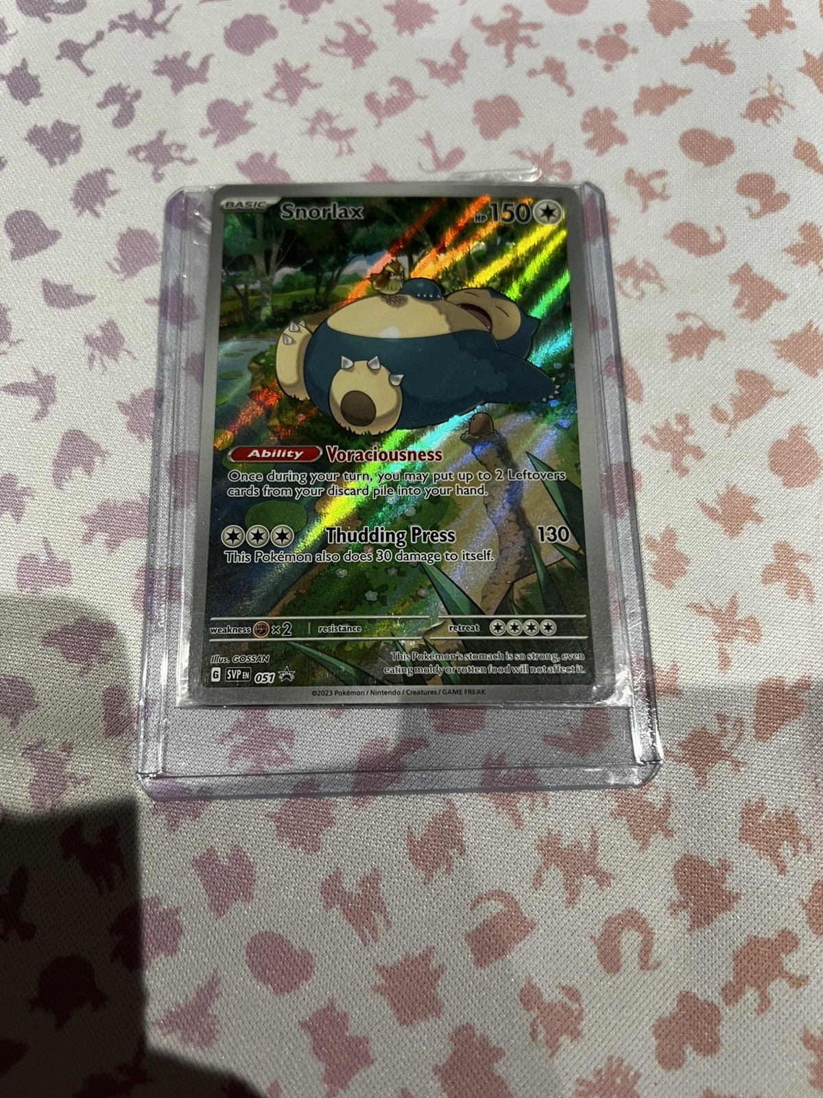 Pokemon 151 Snorlax SVP 051 Black Star ETB Promo Full Art Holo-SEALED NM/Mint