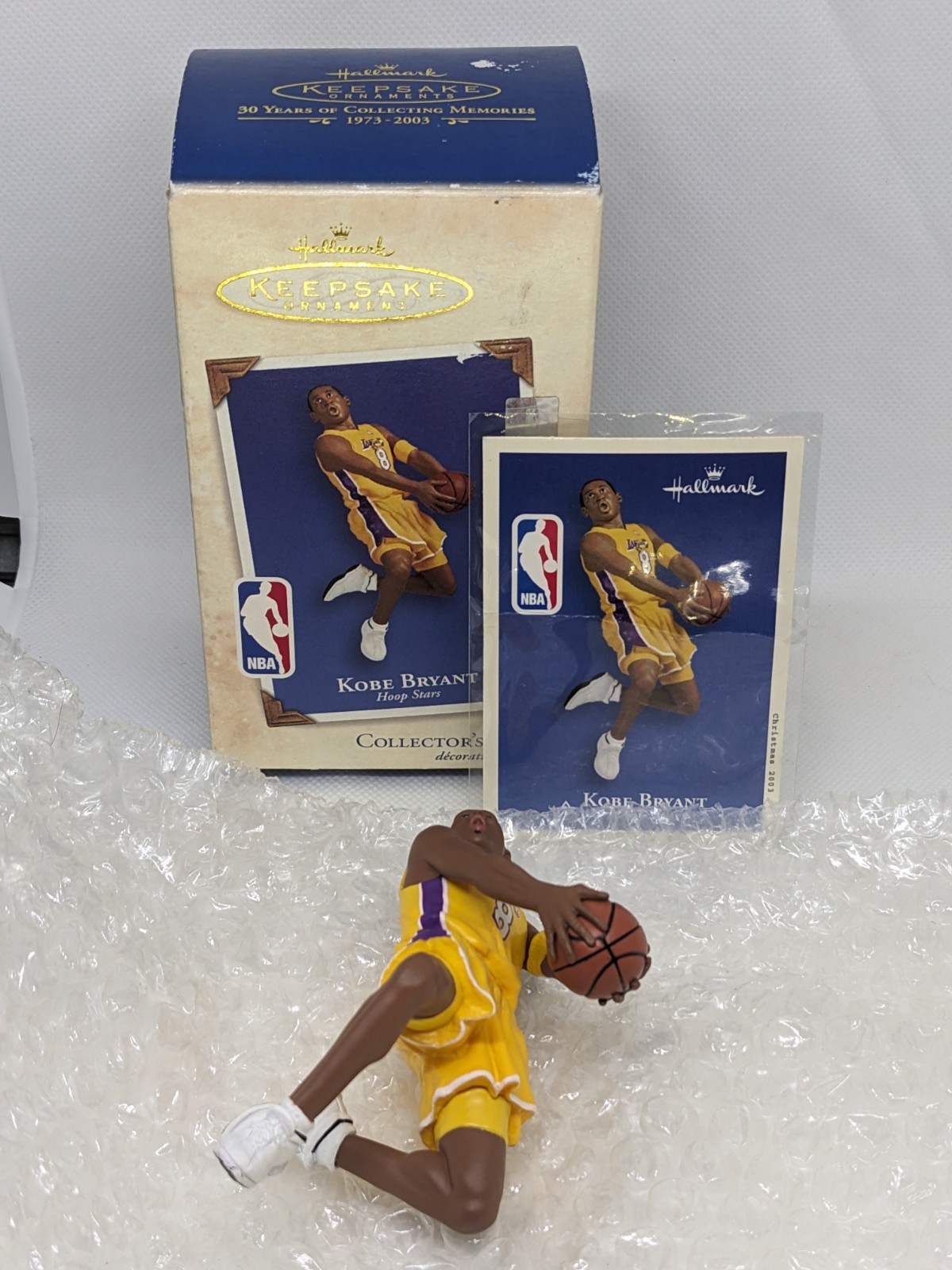 NEW Kobe Bryant Hallmark Ornament Hoop Stars Series NBA Lakers Christmas 2003
