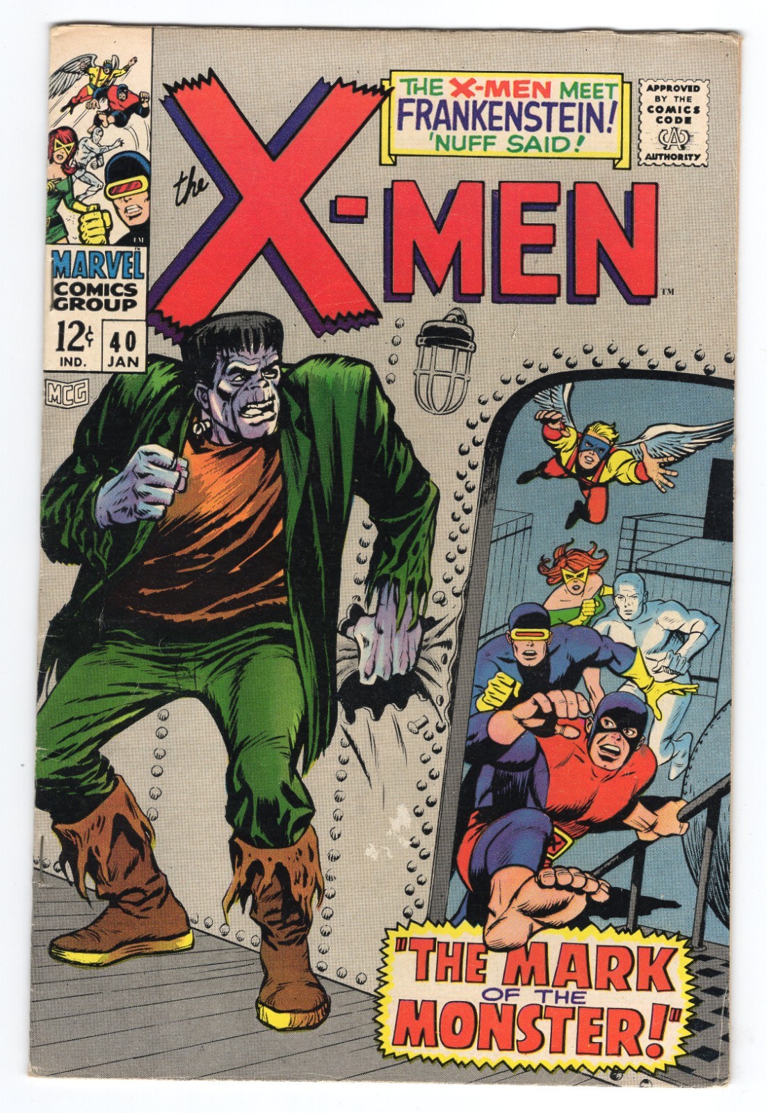 X-Men 40 1968 Marvel Comics VG/F 5.0 1st App Frankenstein\'s Monster Jean Grey