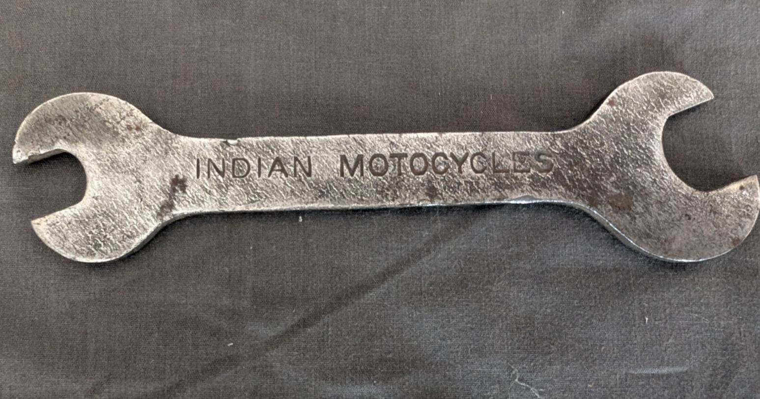 Vintage Indian Motorcycles Branded Advertising Open Ended Motorcycle Bike Wrench