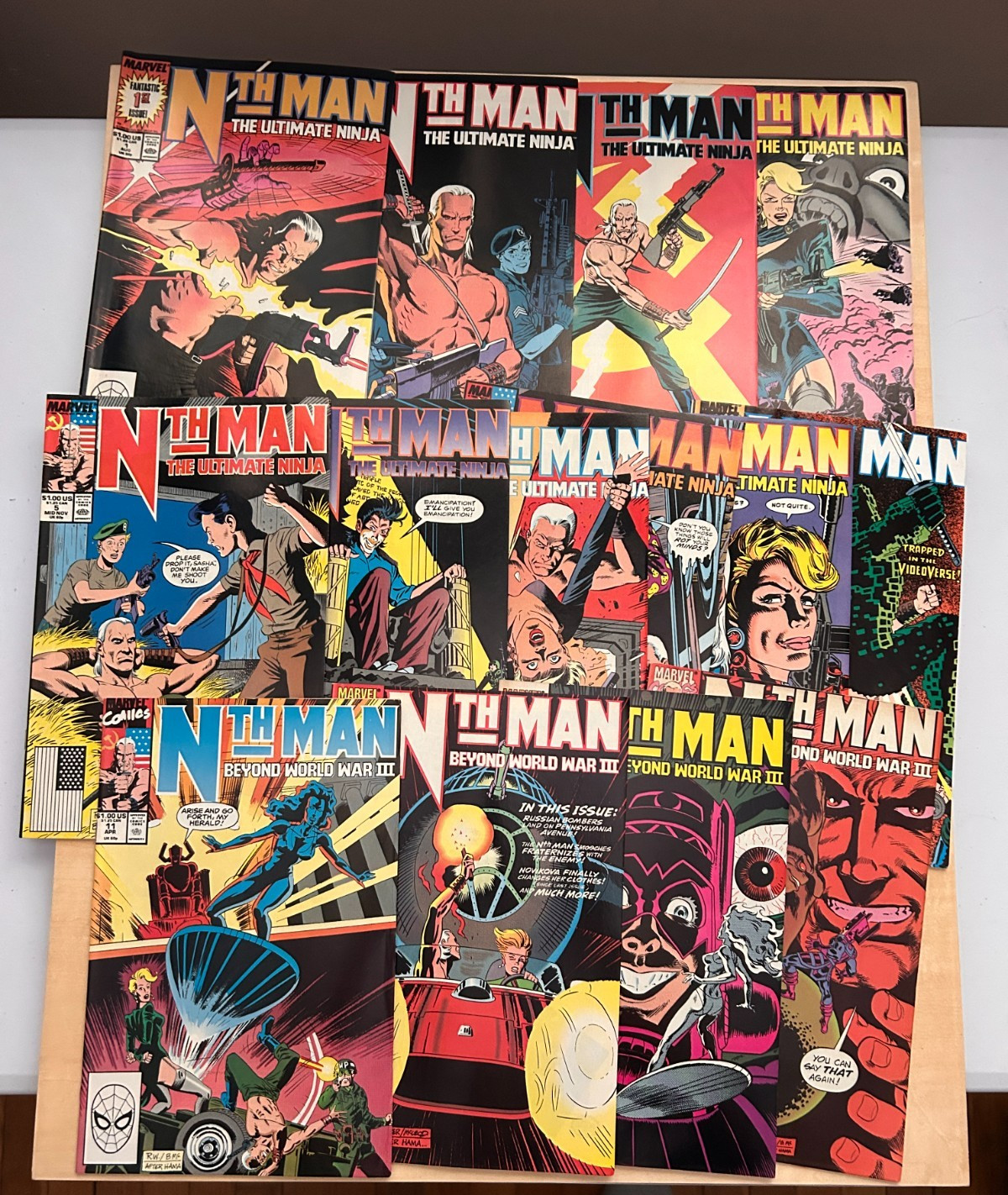 Marvel Comics: Nth Man 1-14 NOT complete 1989-90  F/VF