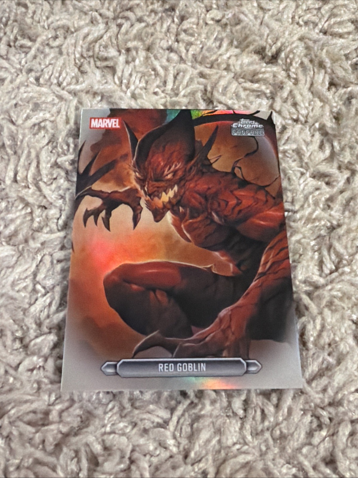 2026 Topps Chrome Marvel Red Goblin FF-34 Fanfare Refractor