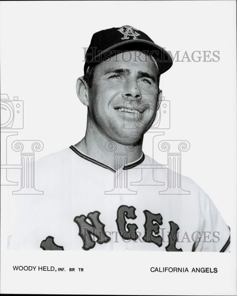 1968 Press Photo California Angels baseball player Woody Held - kfx04009