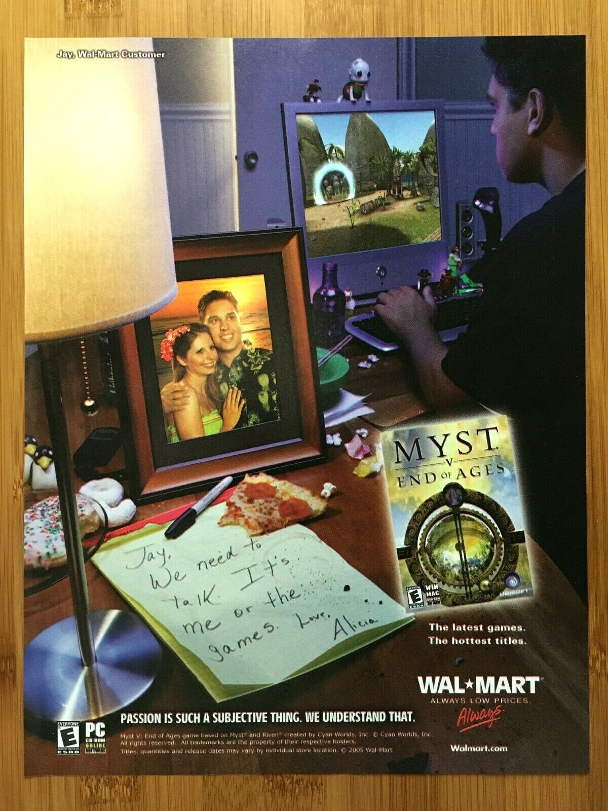 Myst V End of Ages PC Adventure Game Print Ad/Poster Official WALMART Promo Art