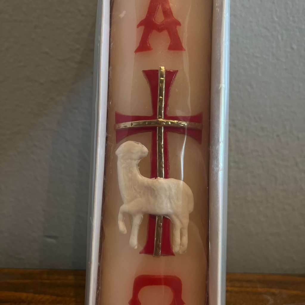 Paschal Candle Cirio Pascual 8in Easter Catholic Candle Religious Decor Gift