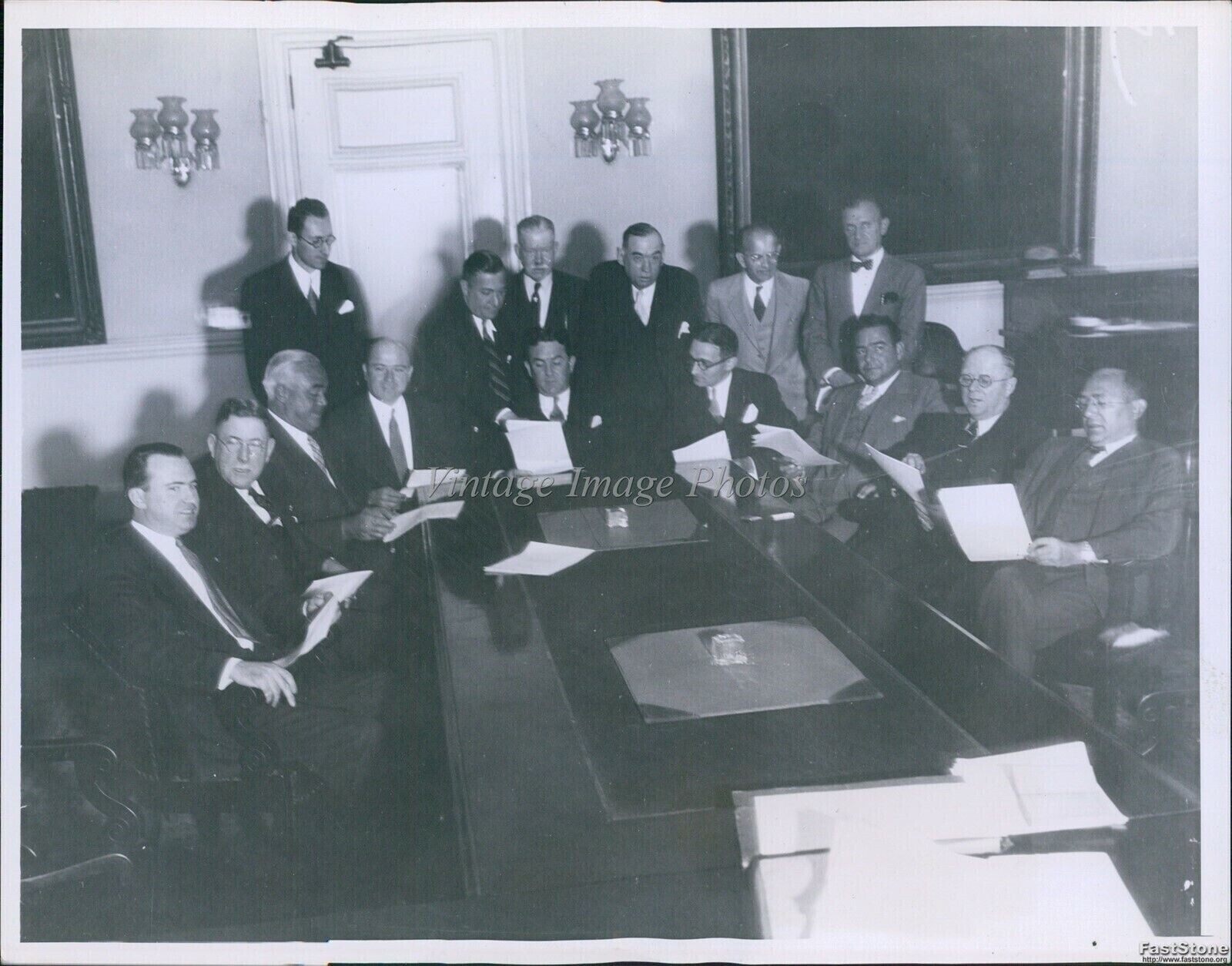 1934 Photo Meeting To Raise Funds For Nyc Unemployment Relief Politics 7x9