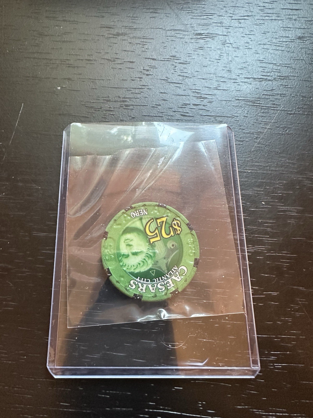 Caesars Atlantic City NJ Casino Chip $25 Green