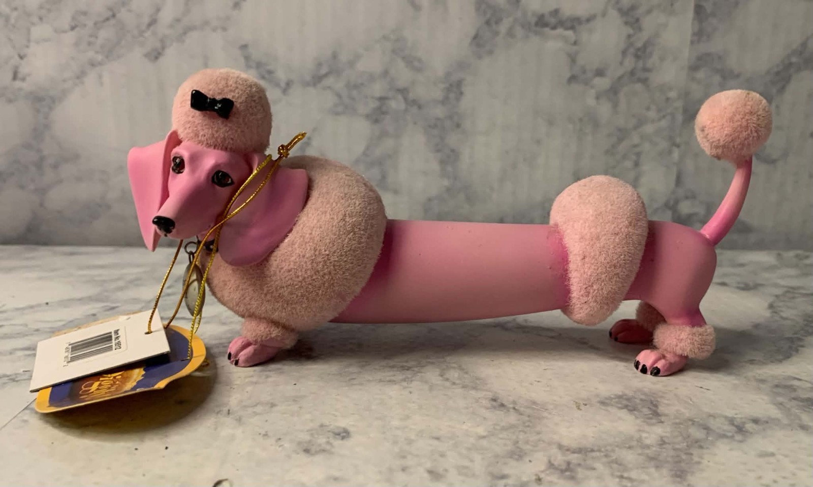 Westland Hot Diggity Dog, 2005 Hot Pink Link 16512  Poodle Dachshund Figurine