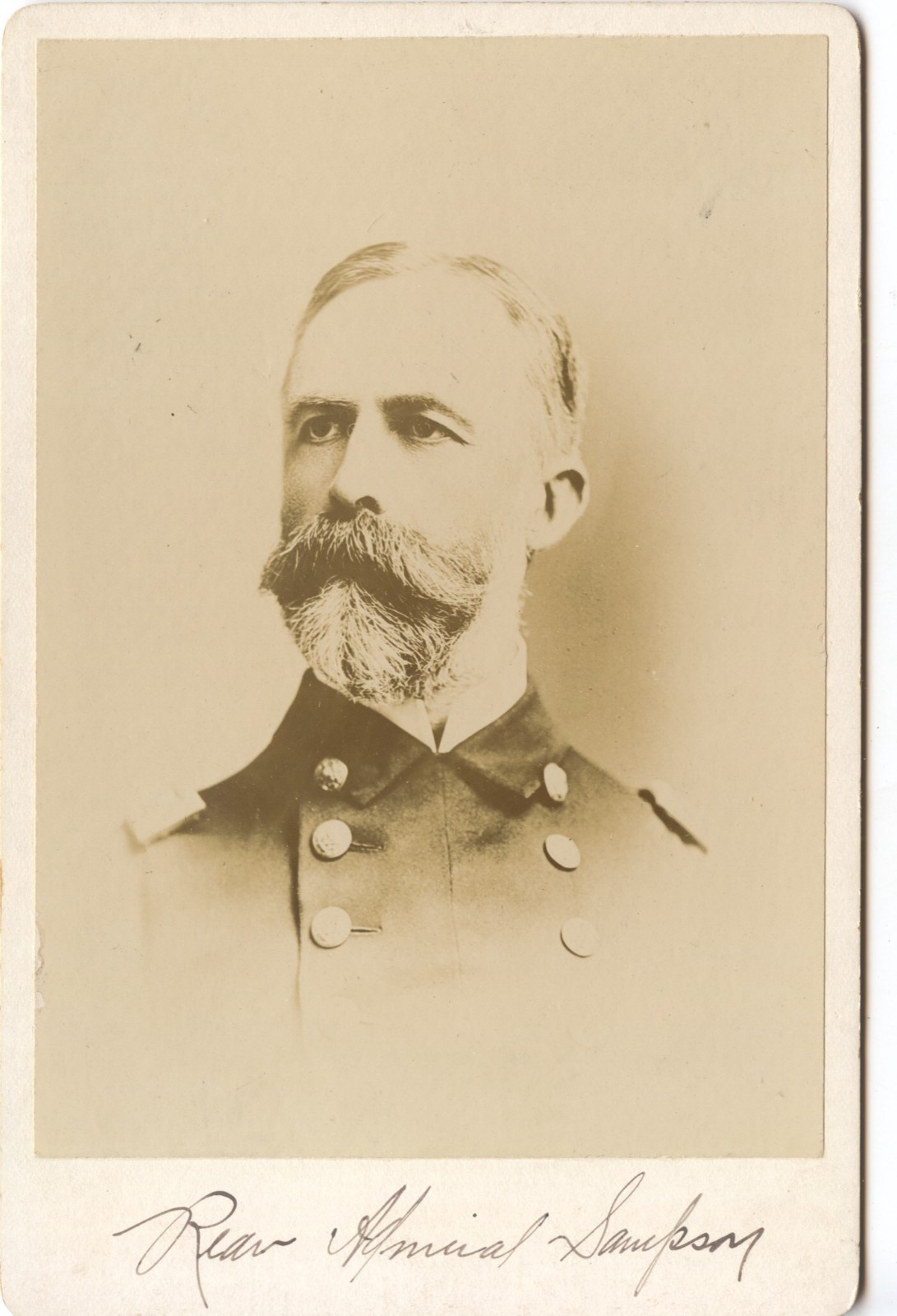 Signed Photo | Admiral William T Sampson, Supreme Commander North Atlantic Fleet