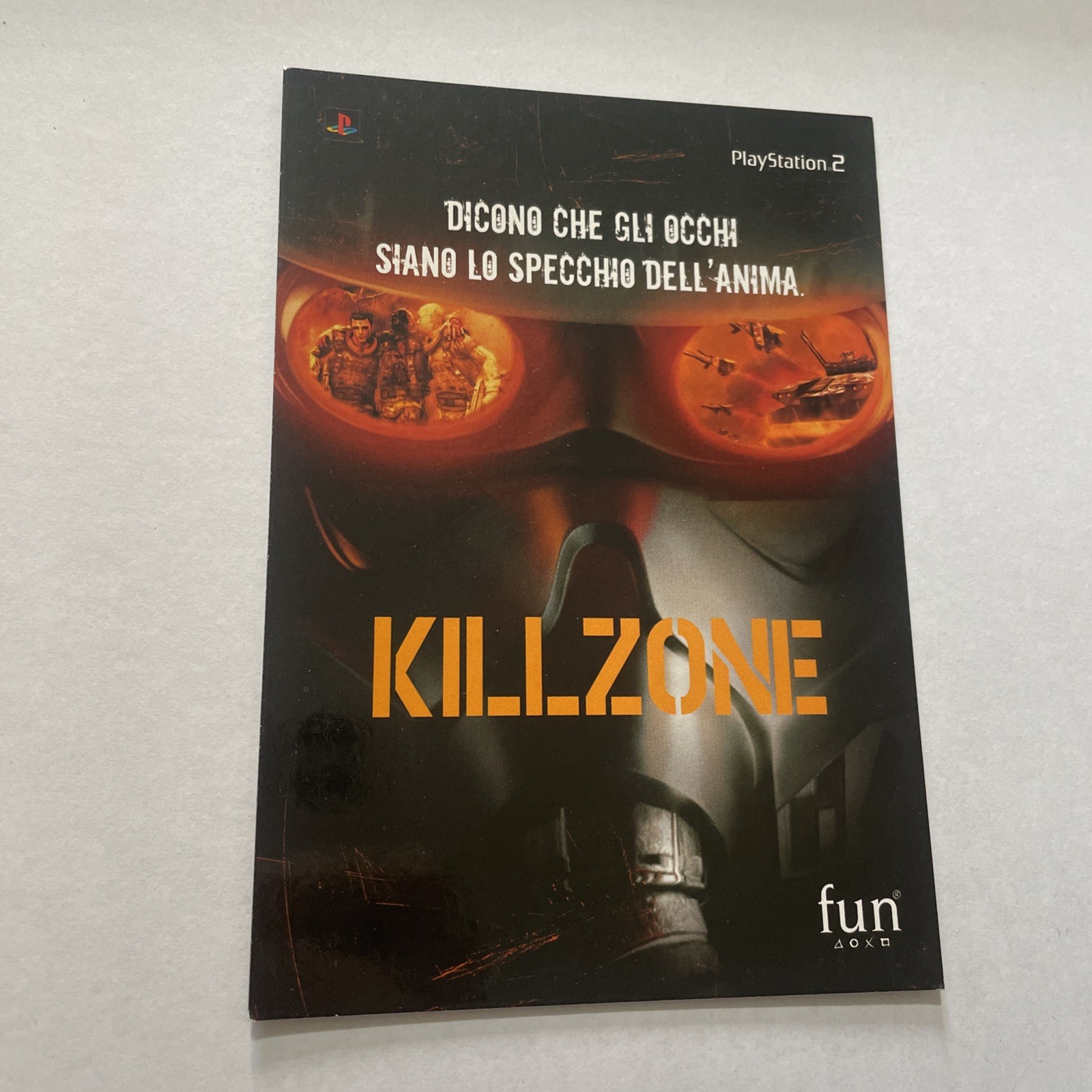 KILL ZONE PLAYSTATION 2 COLOR ADVERTISING POSTCARD COLLECTION