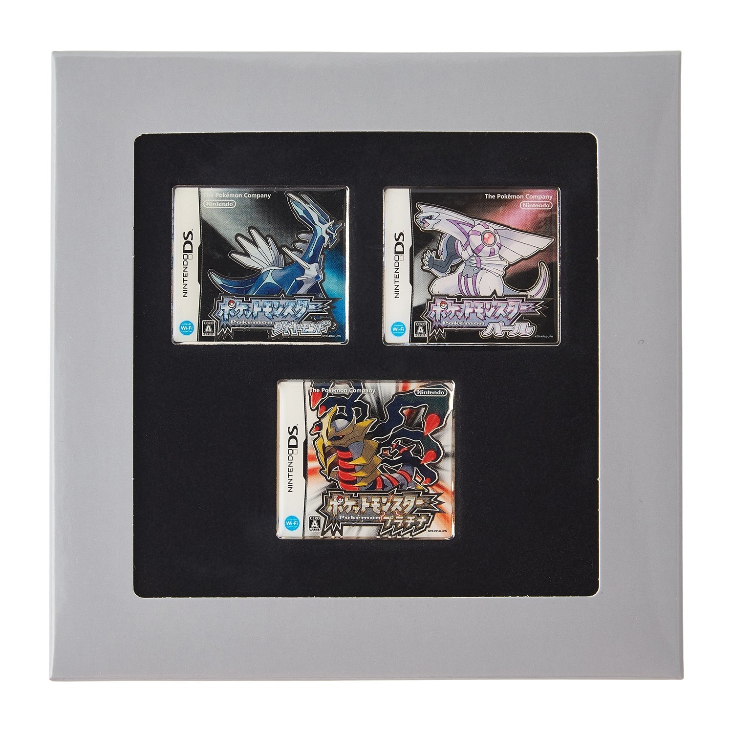 PC547 Pokemon Center Package Pins Diamond Pear and Platinum Nintendo DS Japan