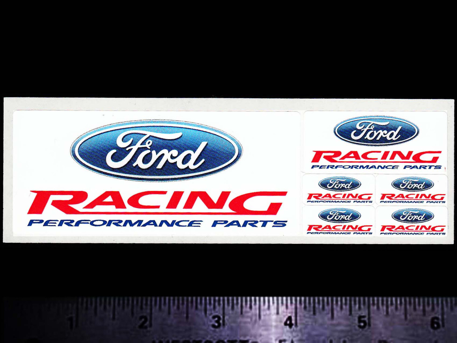 FORD Racing - Performance Parts - Original Vintage Decal/Sticker Shelby Mustang 