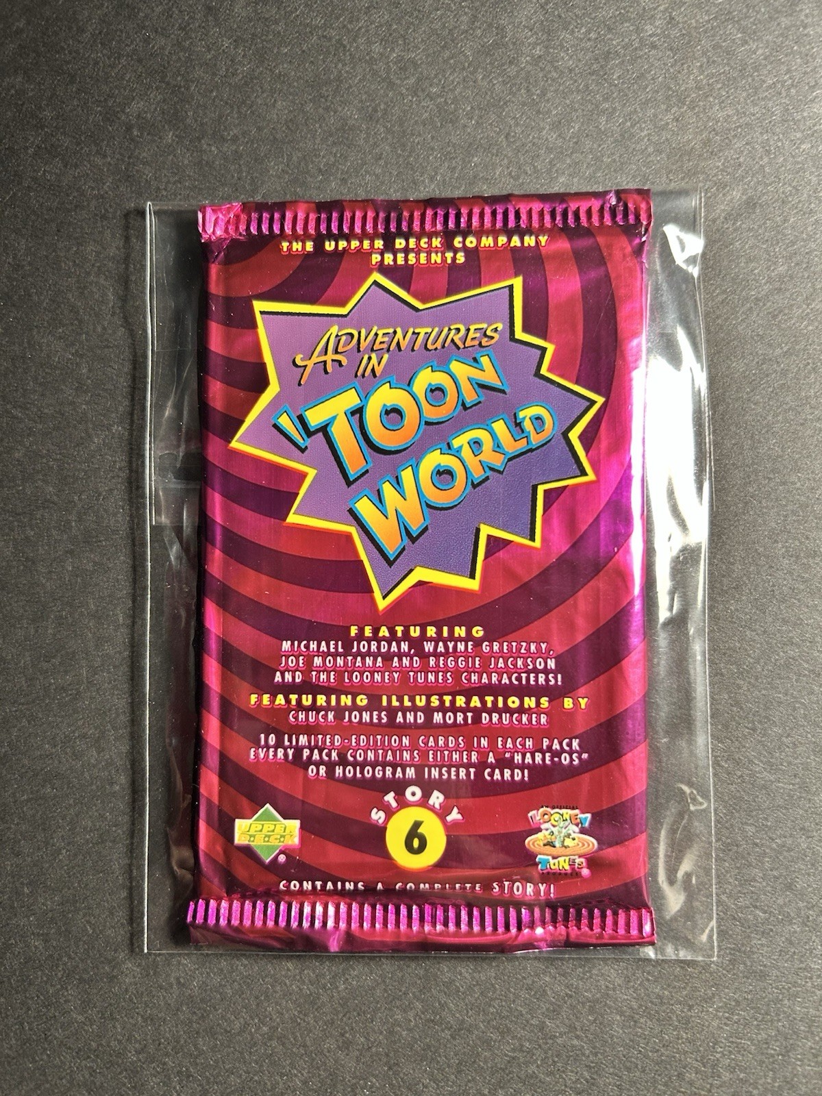 🔥 1993 Upper Deck Adventures In Toon World Story 6 Unopened Pack  W KABOOM Card