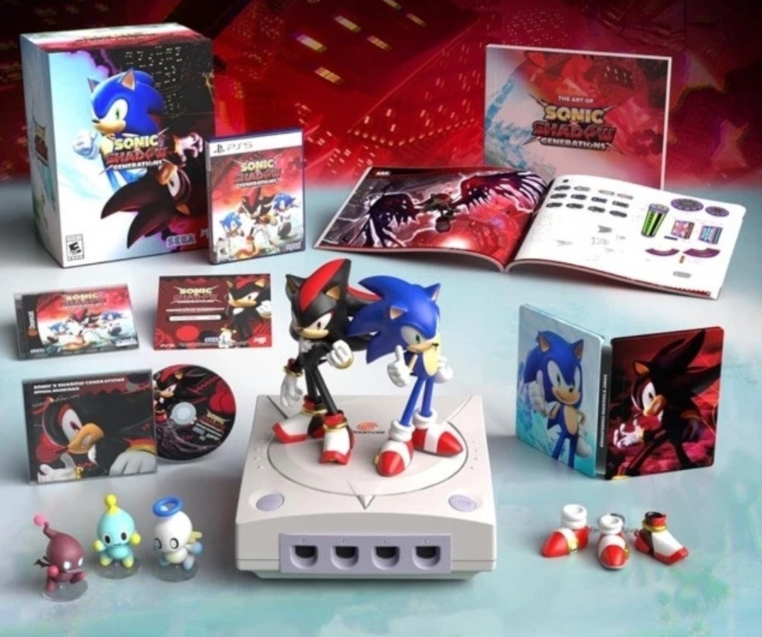 Sonic x Shadow Generations Collectors Edition Figures Statue Box Cases