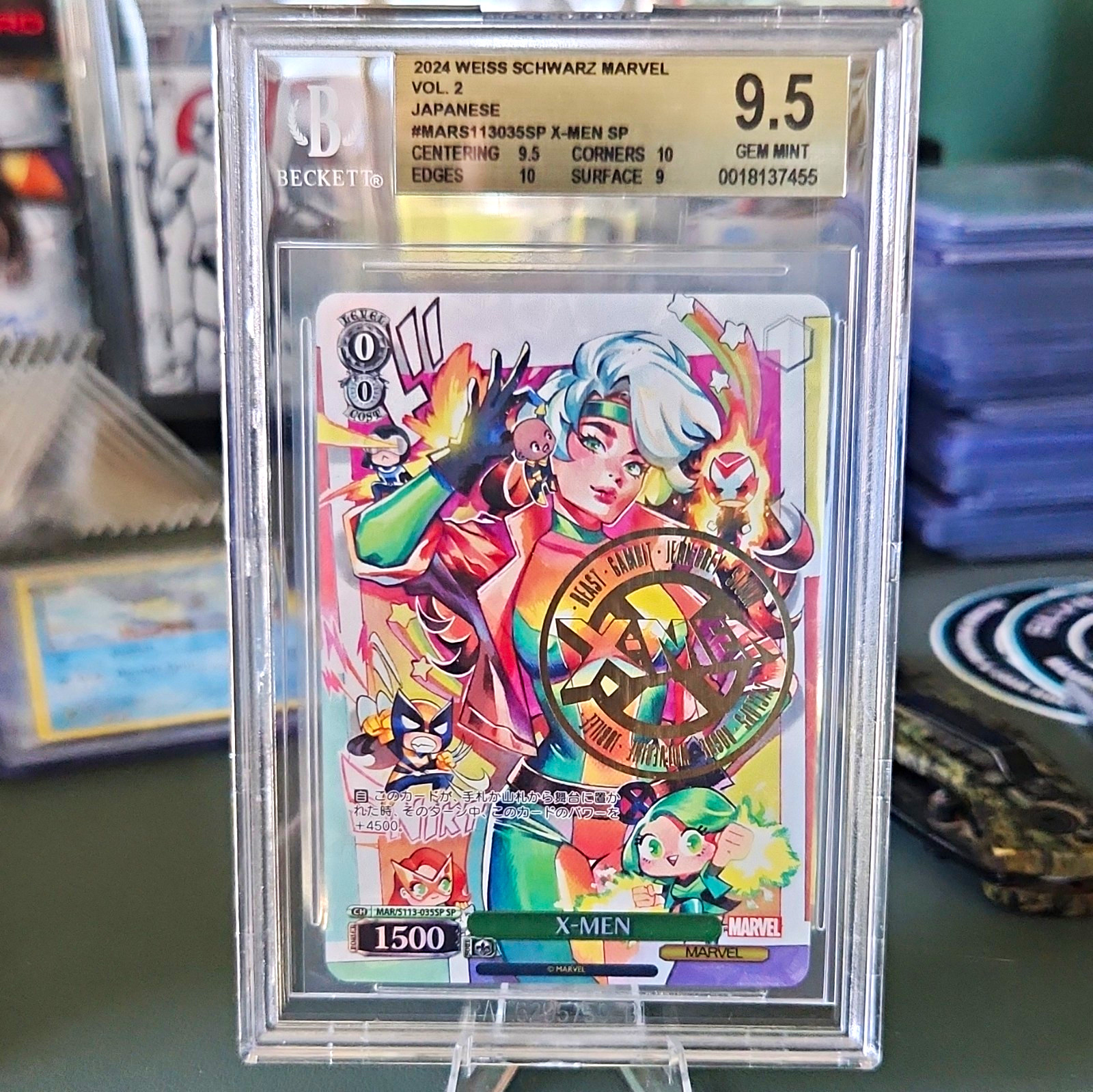 WEISS SCHWARZ 2024 MARVEL VOL. 2 X-MEN ROGUE SP MARS/113-035SP BGS 9.5