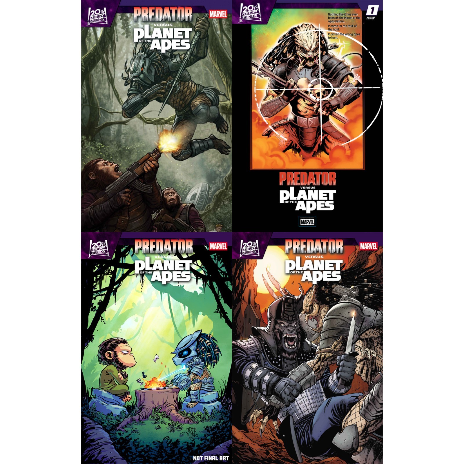 Predator vs Planet of the Apes (2026) #1 2 Marvel Comics COVER SELECT