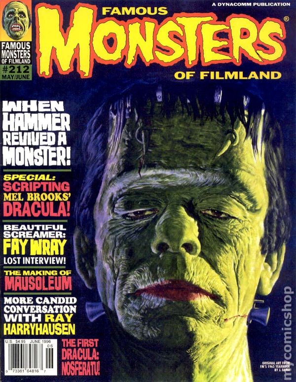 Famous Monsters of Filmland Magazine #212 VG 1996 Stock Image Low Grade
