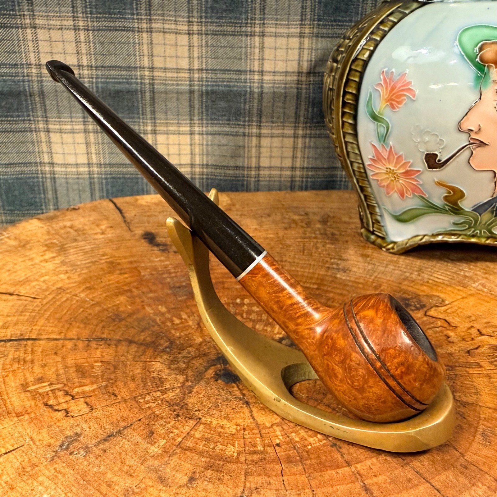 Post WWII - H.H. Gifford Rhodesian - With stinger - Briar Estate Tobacco Pipe