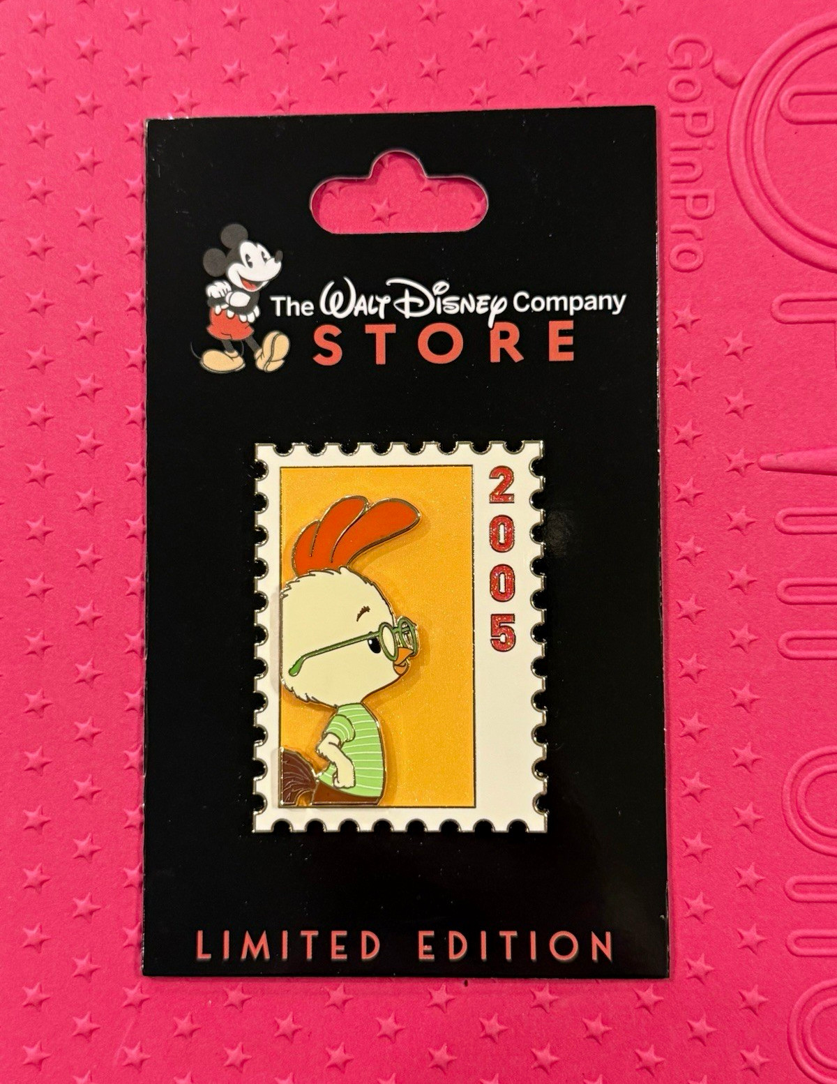 The Walt Disney Company Store Commemorative Animal Stamp Chicken Little Pin LE 