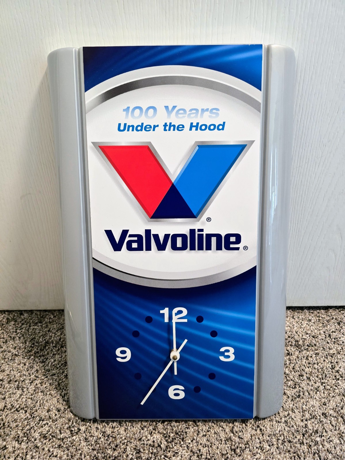 Valvoline 100 Years Racing Commemorative Clock, Brand New