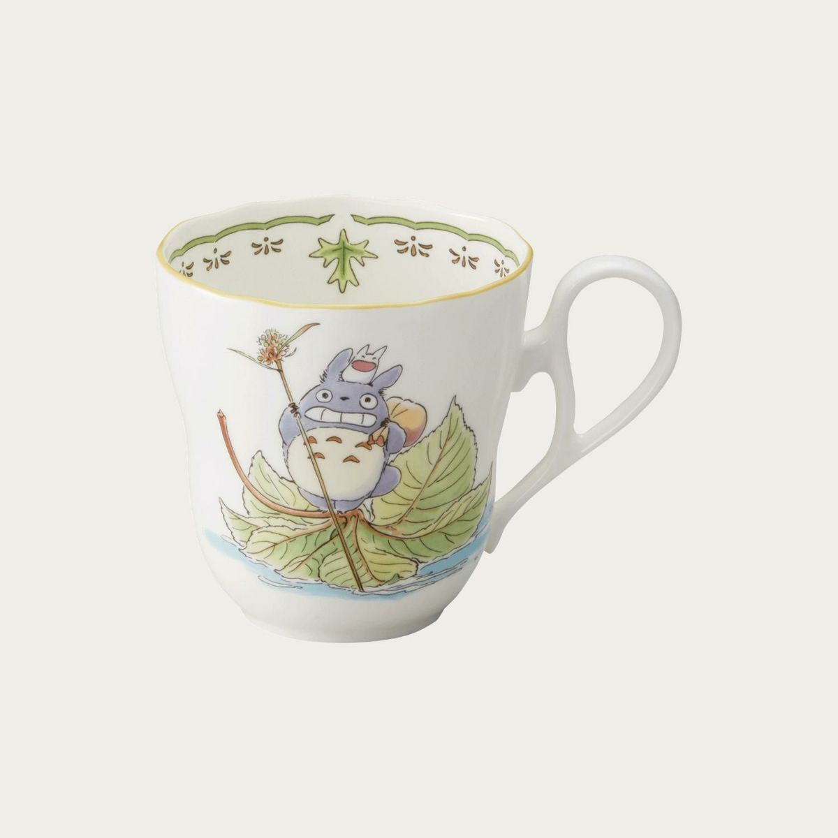   My Neighbor Totoro Mug 355cc / 0.8lb (Leaf Boat) Studio Ghibli (Noritake)