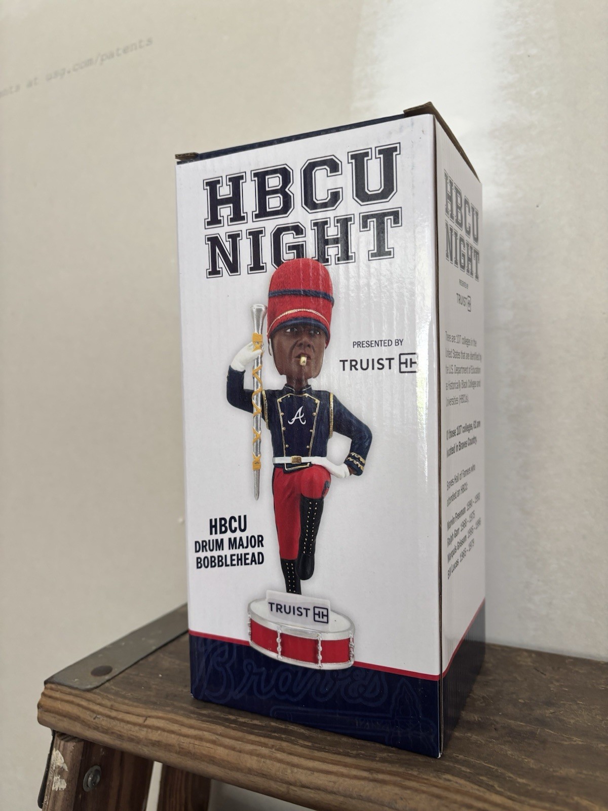 Atlanta Braves Drum Major Bobblehead Exclusive HBCU Night, NIB