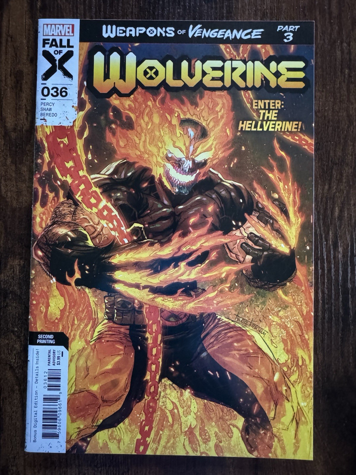 Wolverine #36 Tyler Kirkham 2nd Print Variant 1st Hellverine 2023 NM