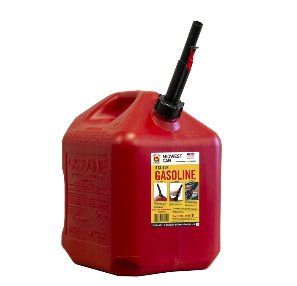 Midwest Can Company, 5610-4, 5 Gallon FMD Gasoline Can