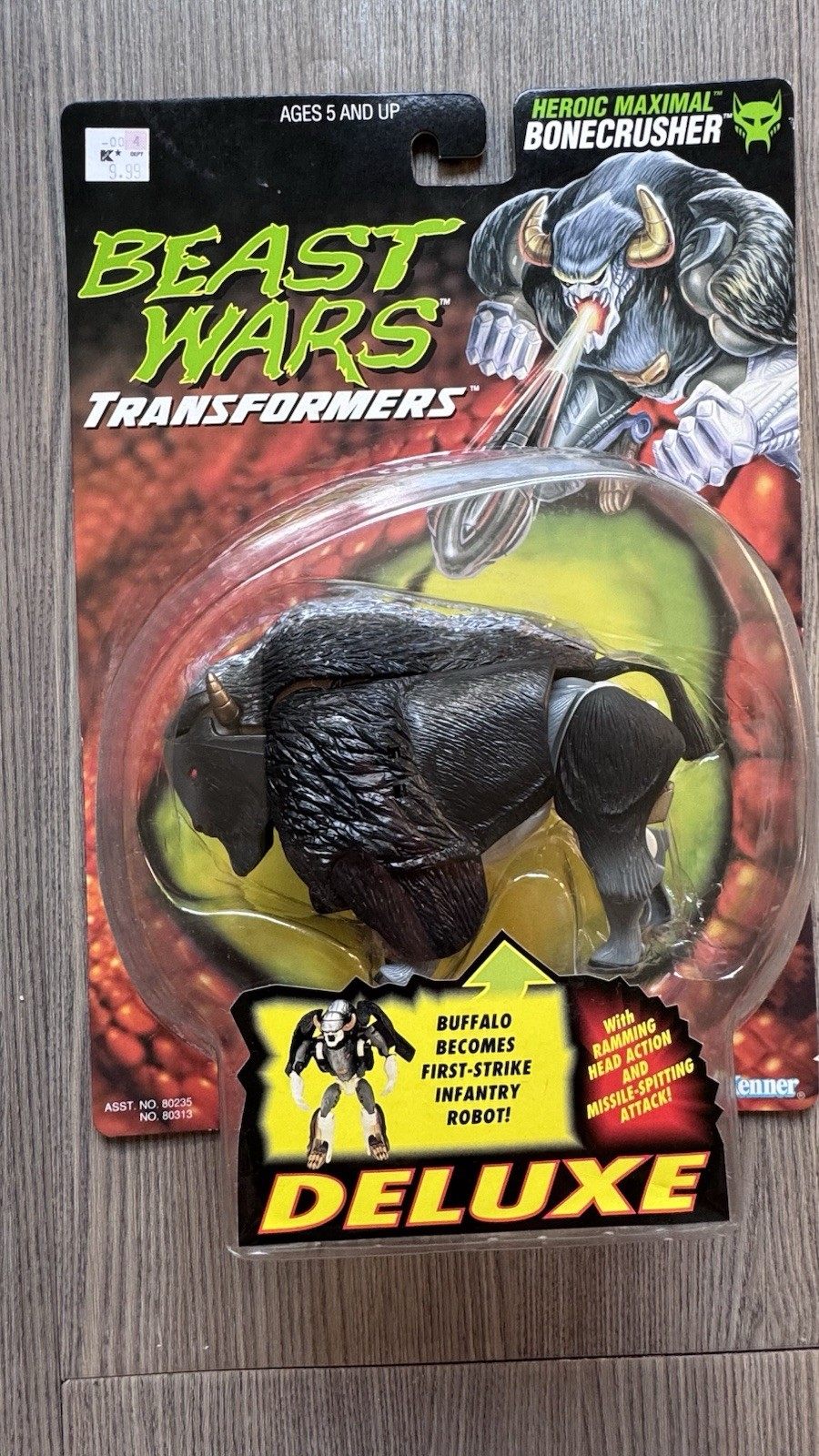 Kenner Transformers Beast Wars Bonecrusher Deluxe Figure vintage