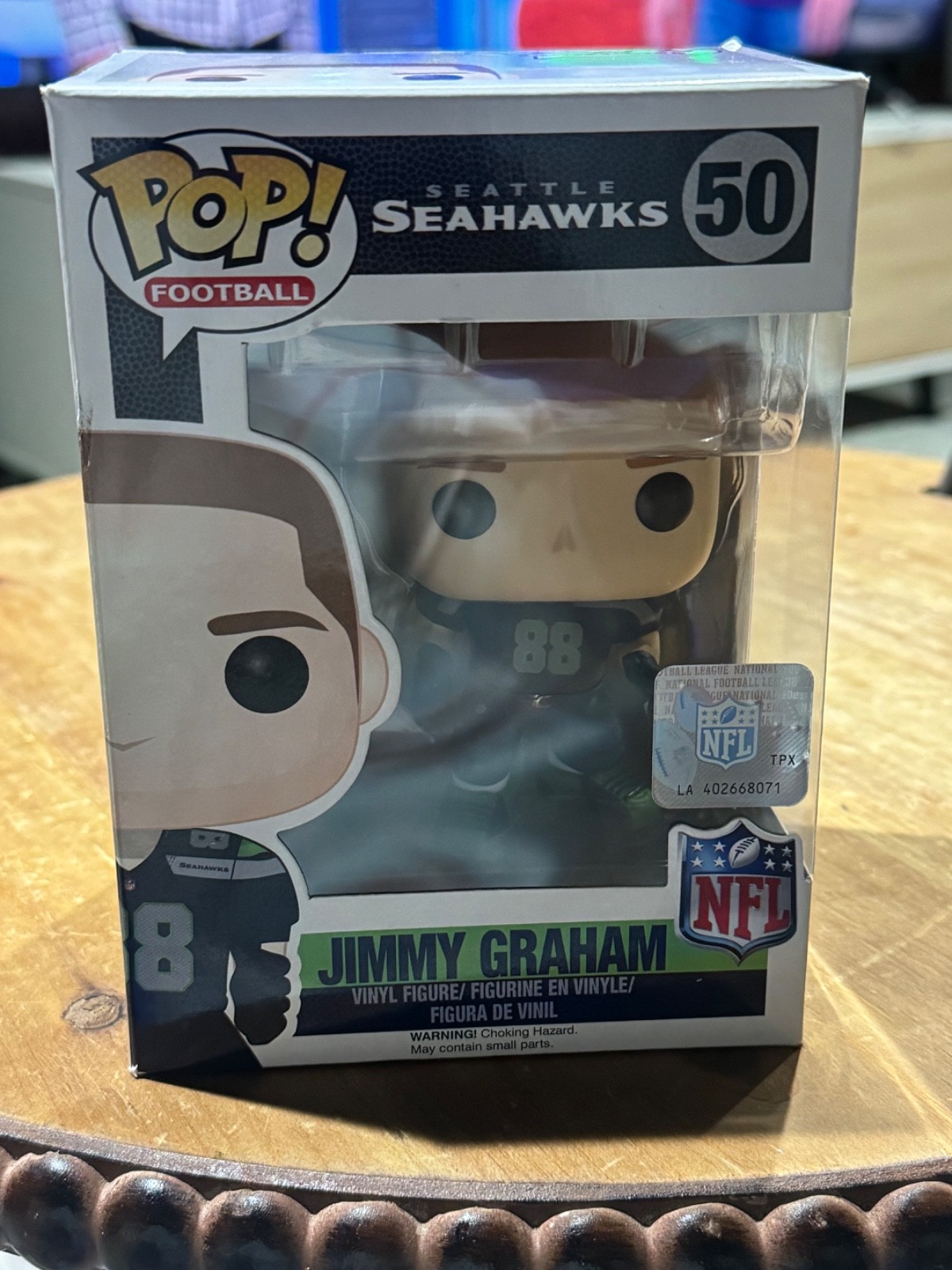 FUNKO POP NFL SEATTLE SEAHAWKS JIMMY GRAHAM 50