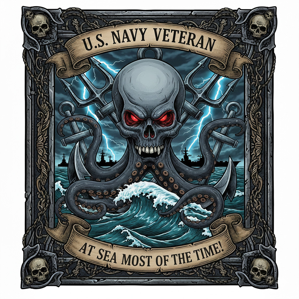 At Sea Most Of The Time US Navy Vet Prior Service Sailor Gift 5\