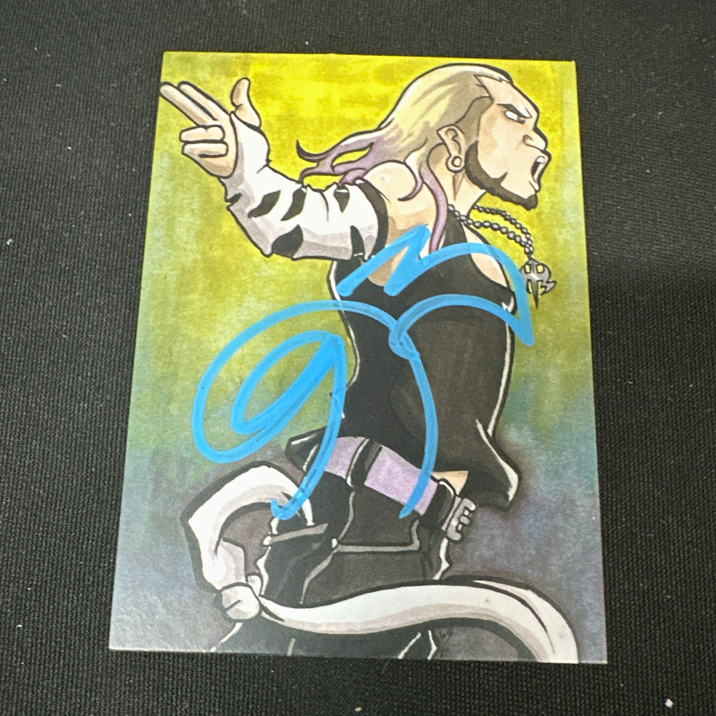 WWE - 2021 Topps Ruthless Aggression Art Cards Jeff Hardy SCR-7 Auto JSA