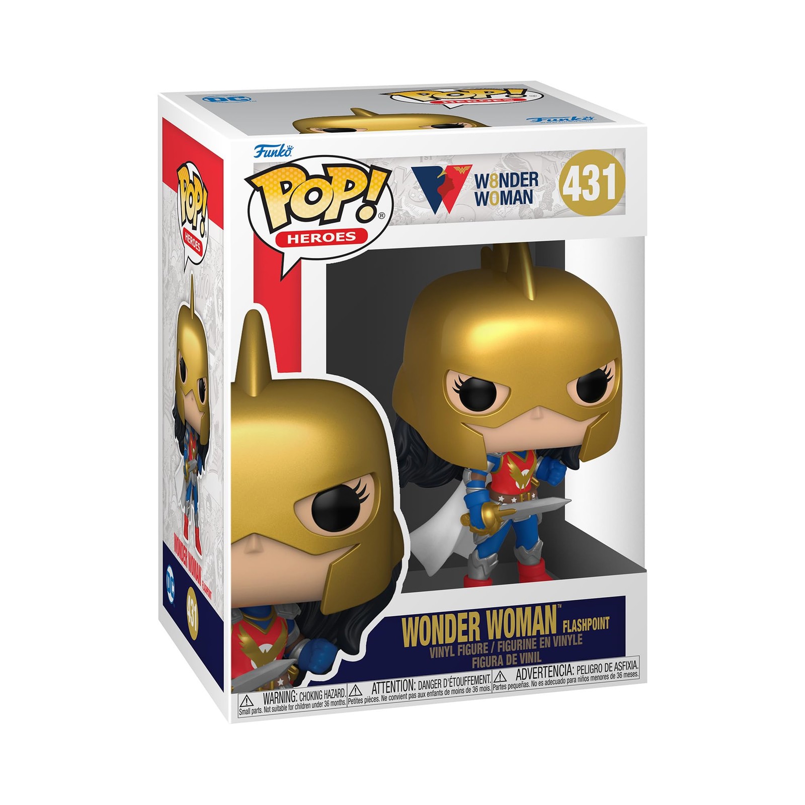 Pop Wonder Woman Flashpoint Vinyl Figure 80th Anniversary DC Collectible 4.5 ...