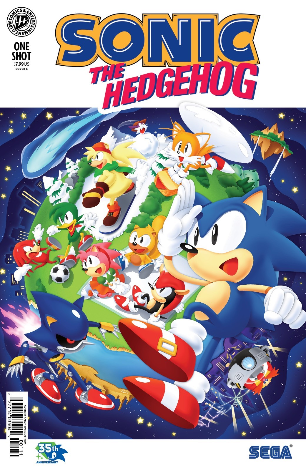 Sonic the Hedgehog: 35th Anniversary Special Variant B (Hammerstrom) (IDW 2026)